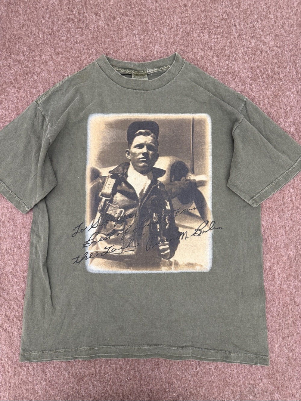 Vintage RARE 80s/90s Avriex Per Lui Bruce Weber US Military Graphic Print Shirt